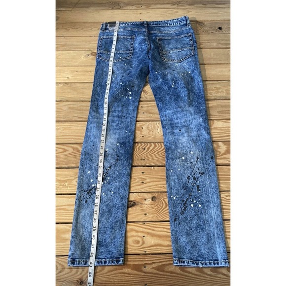 NWT Rutherford Flex Skinny Fit Jeans Size 32x33 Men’s Blue Ripped - Picture 8 of 11